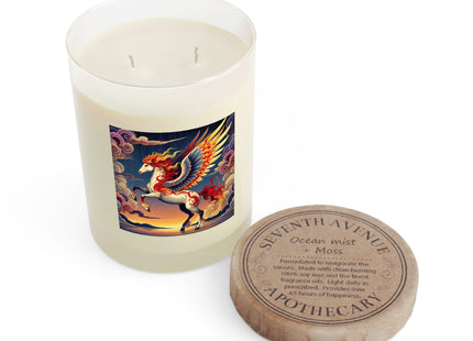 Flame-Winged Horse at Sunset Scented Candle - Full Glass, 11oz