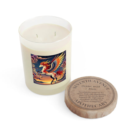 Flame-Winged Horse at Sunset Scented Candle