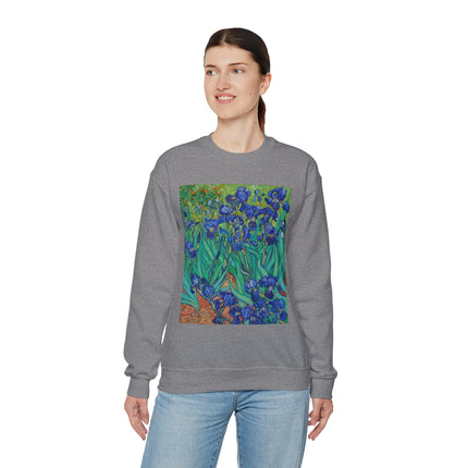 Irises by Vincent Van Gogh Heavy Blend™ Crewneck Sweatshirt