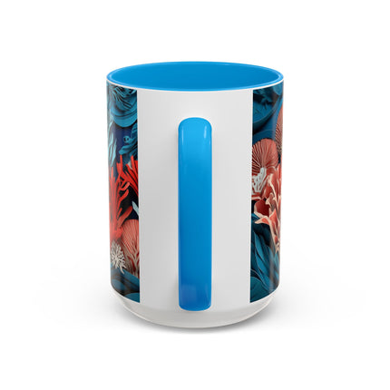 Enchanting Underwater Scene Colorful Mugs (11oz, 15oz)