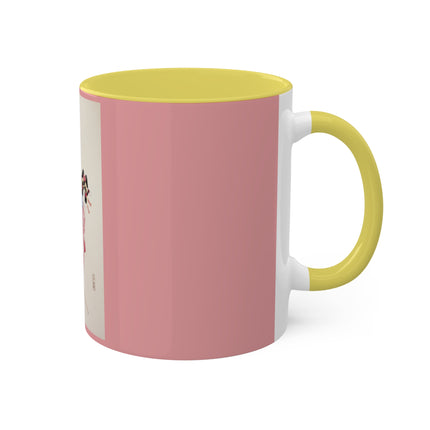 Illustrations of Japanese Toys Pl.001 by Kawasaki Kyosen Colorful Mugs, 11oz