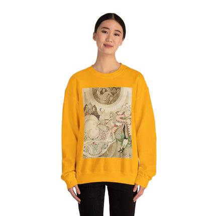 Sur talons rouges (On Red Heels) pl 01 by Gerda Wegener Heavy Blend™ Crewneck Sweatshirt