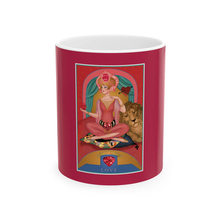 July & Ruby (from the Gem Series) by Sofia Chiostri Ceramic Mug 11oz
