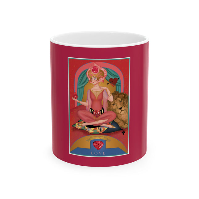 July & Ruby (from the Gem Series) by Sofia Chiostri Ceramic Mug 11oz