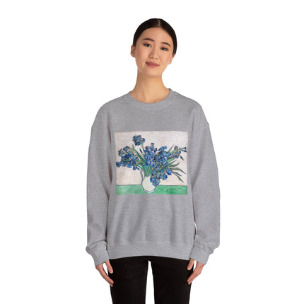 Irises by Vincent Van Gogh Heavy Blend™ Crewneck Sweatshirt