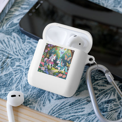 Baby Unicorns and Fluttering Butterflies AirPods Case Cover
