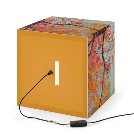 Autumn leaves by Edward Okuń Light Cube Lamp