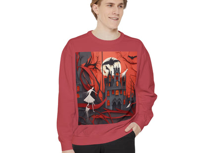 Halloween Night Scene Unisex Garment-Dyed Sweatshirt