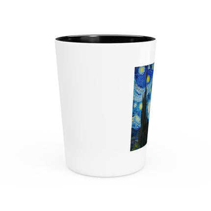 The Starry Night by Vincent Van Gogh Ceramic Shot Glass