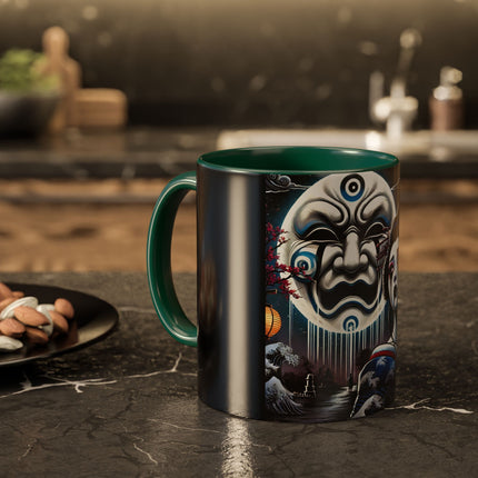 Geisha’s Black Ink Tears Colorful Mugs (11oz, 15oz)