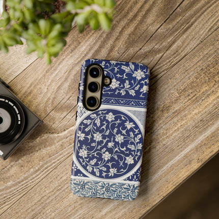 Blue Flower Pattern by Owen Jones Phone Cases