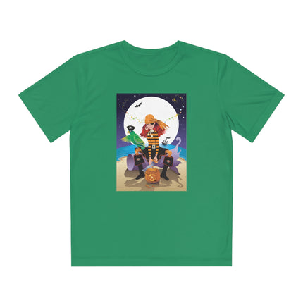 Moonlit Pirate Halloween Youth Competitor Tee