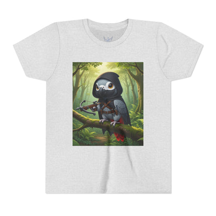 The African Grey Sentinel Youth Short Sleeve Tee