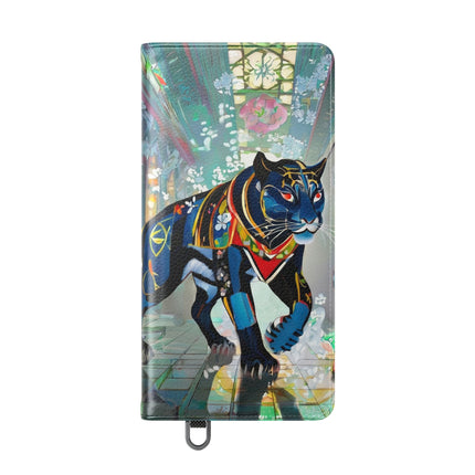 🐾💎 Cyber Panther's Hunt Flip Case – Digital Instinct & Neon Pursuit