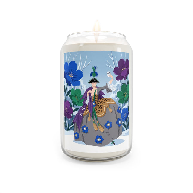 🎭🌸 The Lady Of The Winter Masquerade Scented Soy Candle – Art Deco Floral Fantasy