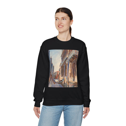 Gondola Moorings on the Grand Canal by John Singer Sargent Heavy Blend™ Crewneck Sweatshirt
