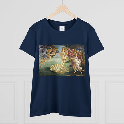 Birth of Venus by Sandro Botticelli Women's Midweight Cotton Tee