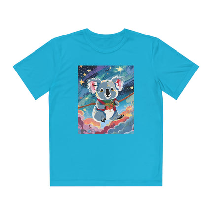 Cute Koala Youth Competitor Tee – Dreamy Skies & Whimsical Wonder