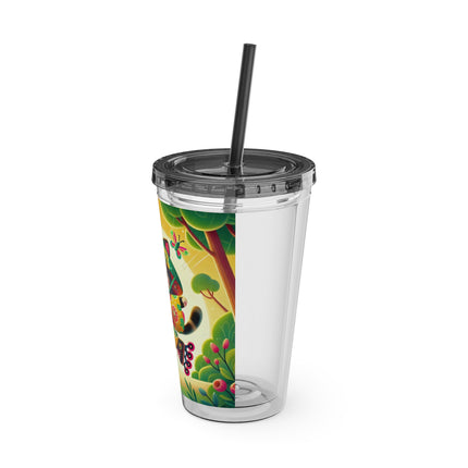 Firefly Dance on Wheels Sunsplash Tumbler with Straw, 16oz