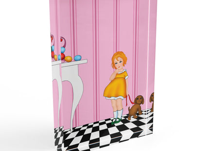 Easter Joy in Deco Hues Acrylic Art Block