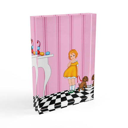 Easter Joy in Deco Hues Acrylic Art Block