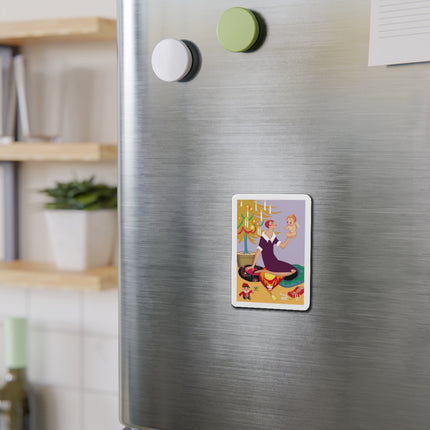 Art Deco Christmas Die-Cut Magnets (5 Sizes)