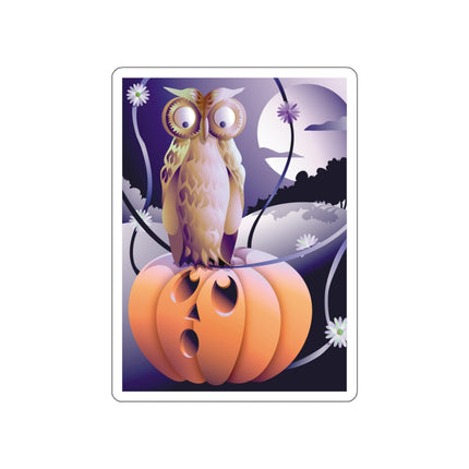 The Startled Pumpkin Die-Cut Stickers (5 Sizes)