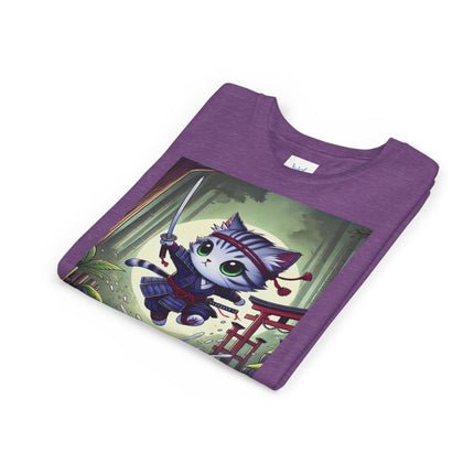 Moonlit Samurai Kitty Youth Short Sleeve Tee
