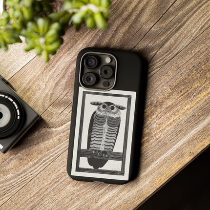 Horned Owl by Samuel Jessurun de Mesquita Phone Cases