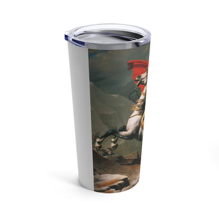 Napoleon Crossing the Alps by Jacques-Louis David Tumbler 20oz