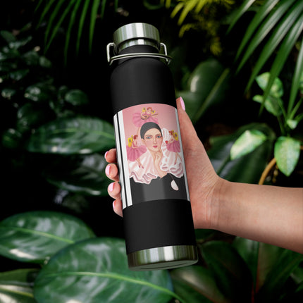 Pierrot & Fairies Dressed in Pink by Sofia Chiostri Copper Vacuum Insulated Bottle, 22oz