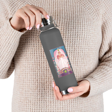 August & Peridot (from the Gem Series) by Sofia Chiostri Copper Vacuum Insulated Bottle, 22oz