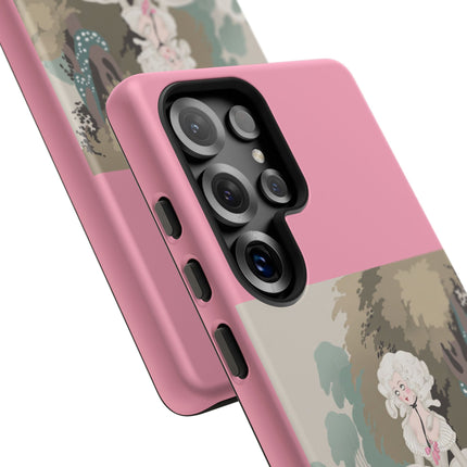 Rococo Garden Reader Phone Case – Whimsical Elegance & Timeless Charm