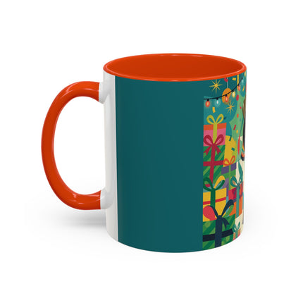 🎄✨ The Lady Of The Christmas Ornament Colorful Mug – Art Deco Holiday Fantasy