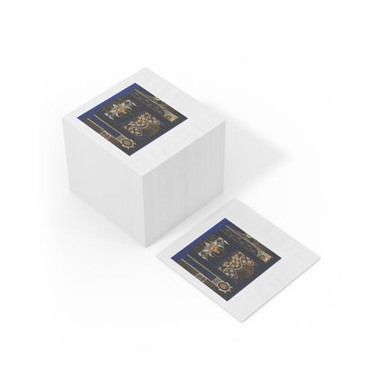 La décoration moderne dans le textile Pl. 4 by Gaston Charlet White Coined Napkins