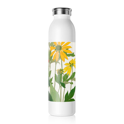 Clerodendrum & Rudbeckia by Tanigami Kônan Slim Water Bottle