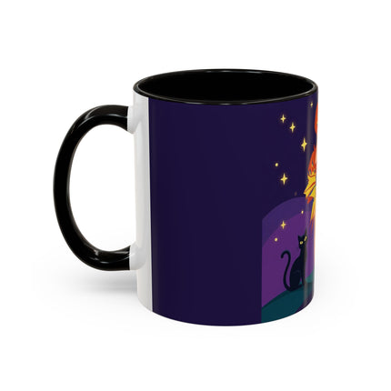 🎃🕯️ Moonlit Pumpkin Masquerade Colorful Mug – Whimsical Halloween Charm