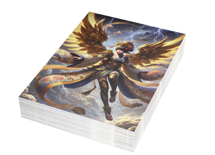 Valkyrie Descending Through Storm Postcards (envelopes included) - Bundles of 10, 30, 50 Pieces