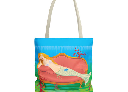 A Mermaid's Peaceful Refuge Tote Bag (AOP)