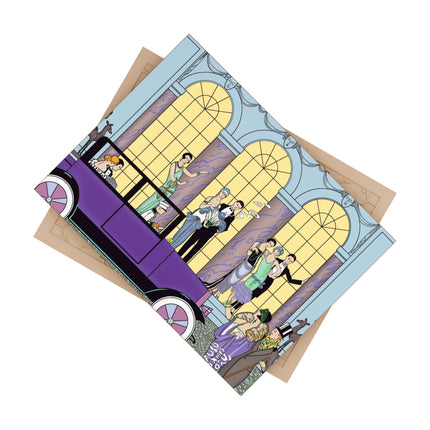 Au Revoir by George Barbier Ceramic Tile