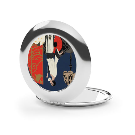 Art Deco Flapper Compact Mirror – Elegant Glamour & Timeless Style