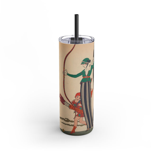 L'Arc Rouge by George Barbier Skinny Matte Tumbler, 20oz