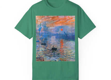 Sunrise by Claude Monet Unisex Garment-Dyed T-shirt