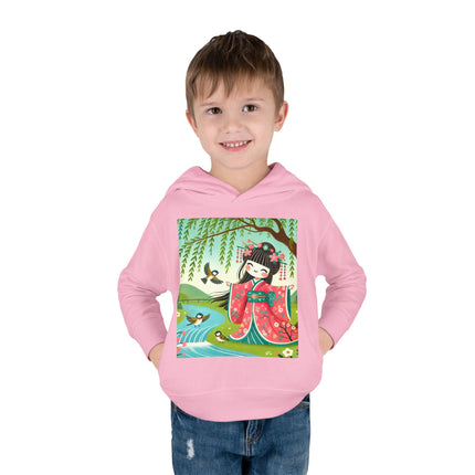 Sparrow Dance Geisha Fairy Toddler Pullover Fleece Hoodie