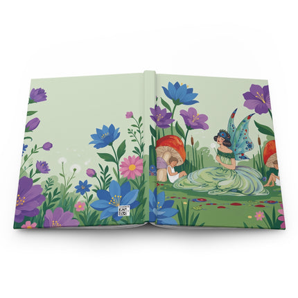 🧚🌸 The Fairy Of The Wishing Garden Hardcover Journal – Art Deco Fashion Illustration