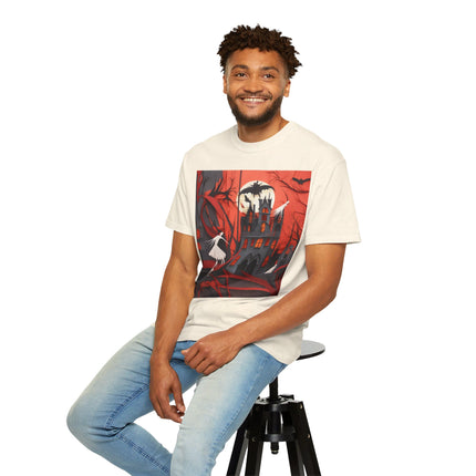 Halloween Night Scene Unisex Garment-Dyed T-shirt