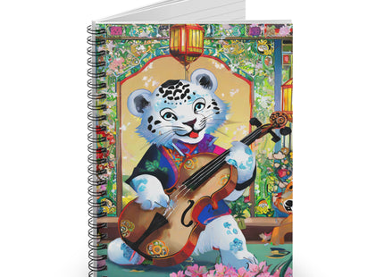 Melodies of the Snow Lion Cub Spiral Notebook - Ruled Line