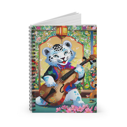 Melodies of the Snow Lion Cub Spiral Notebook - Ruled Line