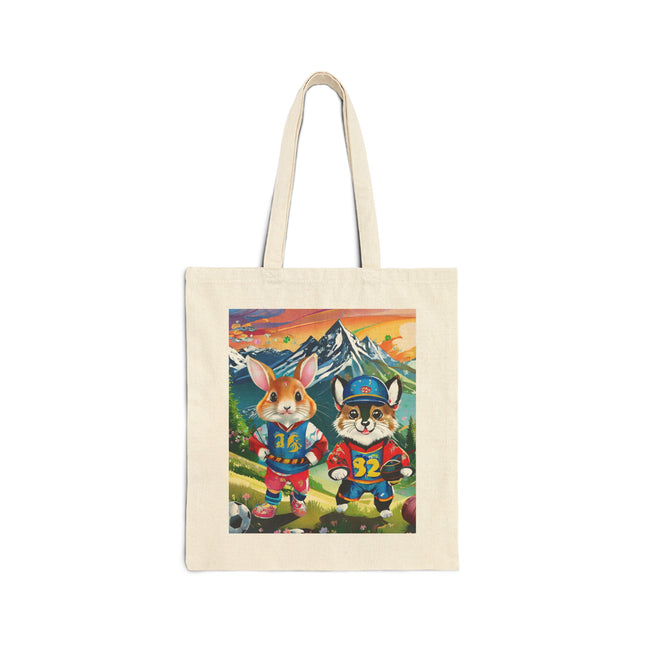 Animal Athletes Cotton Canvas Tote Bag