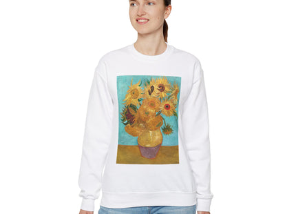 Vase with Twelve Sunflowers by Vincent Van Gogh Heavy Blend™ Crewneck Sweatshirt